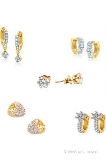 Rubena Hot Deal Cubic Zirconia Alloy Earring Set